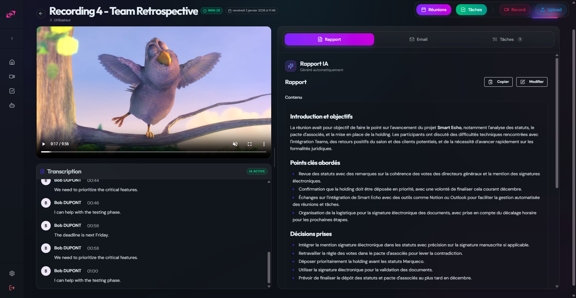 Analyse & Extraction